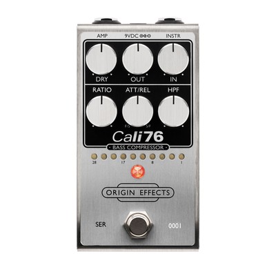 Origin Effects Cali76 Bass Compressor Bass Effect Pedal, Brushed Aluminum