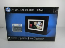 HP 7" Digital Picture Frame df730v1 800 Photos Clock Calendar Remote Control Box