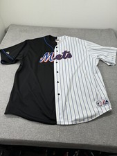 Vintage Majestic New York Mets David Wright #5 jersey sz 4XL Split Pin Stripe