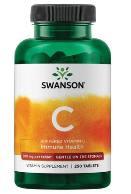 Swanson, BUFFERED VITAMIN C - 250 tablets - CALCIUM ASCORBATE - Immune Health