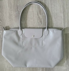 grey longchamp bag