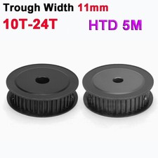 HTD 5M Timing Belt Pulley AF-Type 24T Hard Oxidation For 11mm Wide Timing Belt