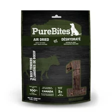 PureBites 100 Natural Beef Jerky Dog Treats 7.5oz High Protein Made in Canada