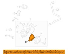 FORD OEM 09-12 Escape Cooling Water Pump-Water Pump Gasket 9L8Z8507A