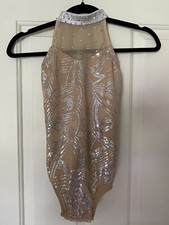 Girl  s Dance Costume - Sequins  Rhinestones - Size 10