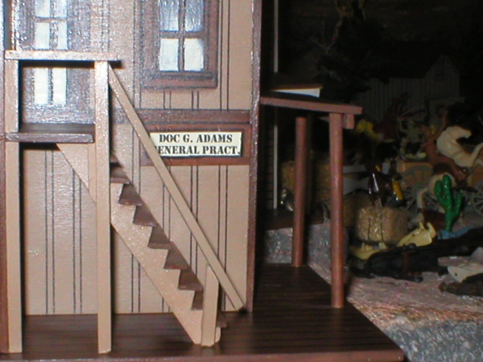 WESTERN PLAYSET GUNSMOKE DOC ADAMS BUILDING SAME SCALE AS MARX eBay
