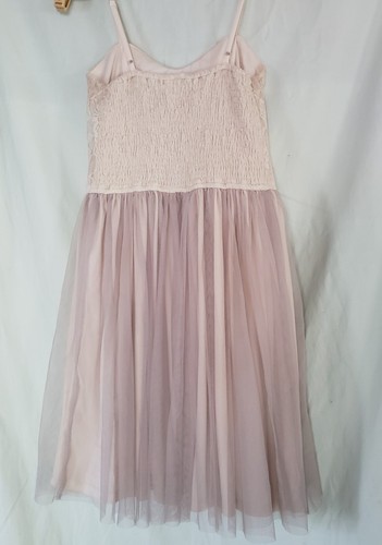Band Of Gypsies Kleid Elfenbein Netz Spitze Herzausschnitt über Knie Größe Medium - Bild 2 von 11