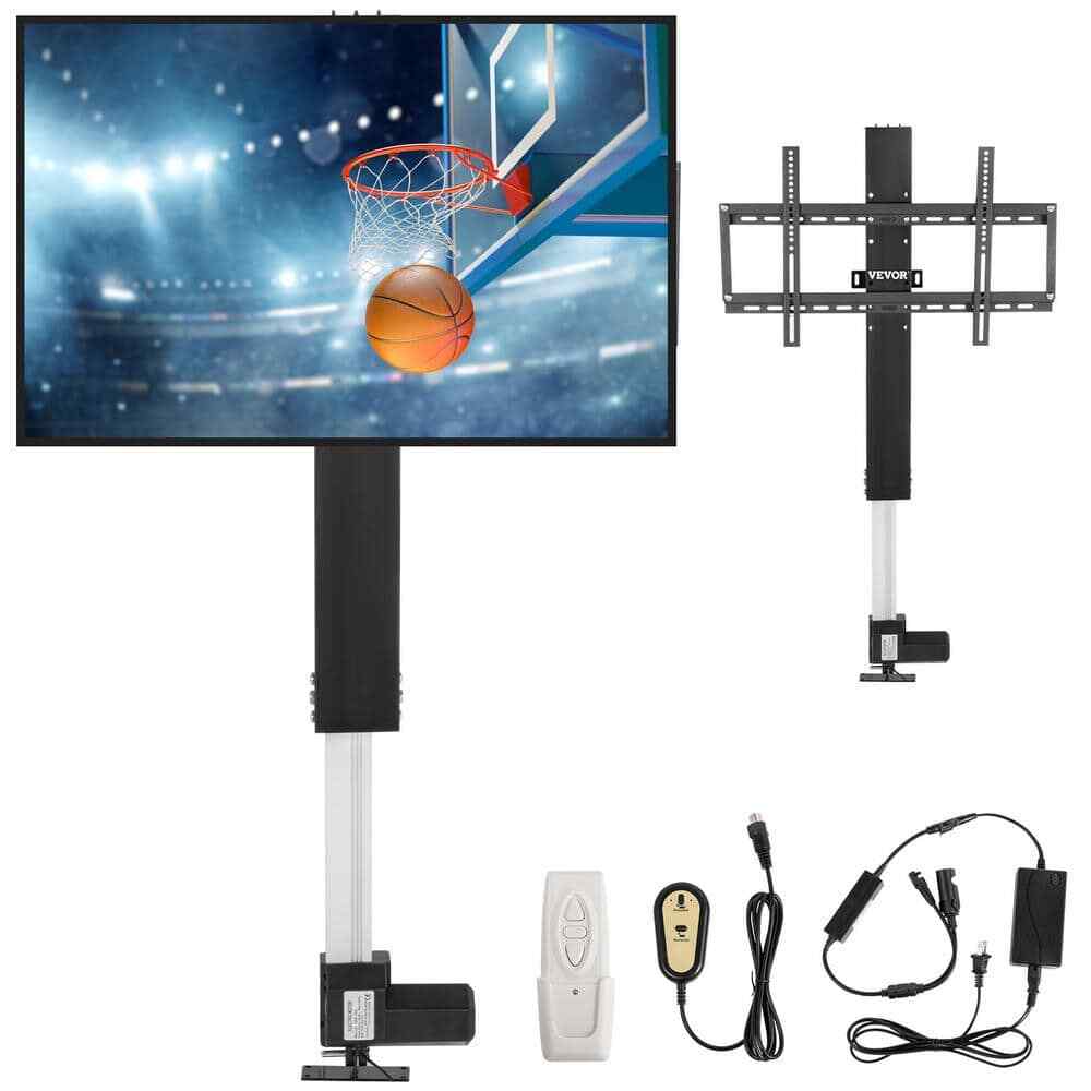 Motorized TV Mount Stand Fit Max 60 in. TV Mount Height Adjust 42 in. -73 in. TV-image