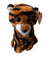 Ty Beanie Babies Stripers Tiger Stuffed Animal Beanbag Plush 6  with Tags