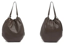 NWT Lucky Brand Alva Hobo Shoulder Bag  Leather CHOCOLATE