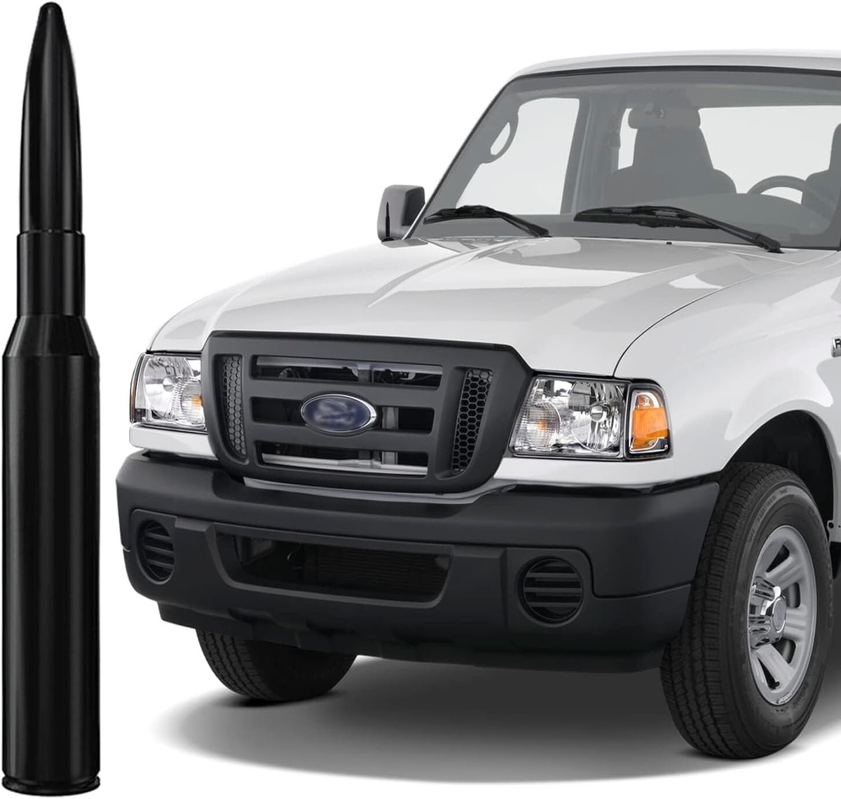 4.25 Inch Black Antenna Mast Power Rod AM/FM For FORD RANGER - Foto 10