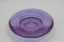 Fire and Light Lavender Plum Neodymium Recycled Glass Wine Caddy Candle Holder