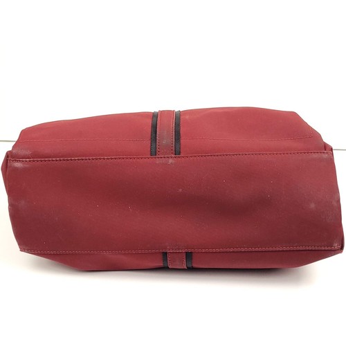DKNY Red Nylon Tote Shoulder Bag Purse – Zip Top, Pockets, Lightweight - Picture 14 of 24