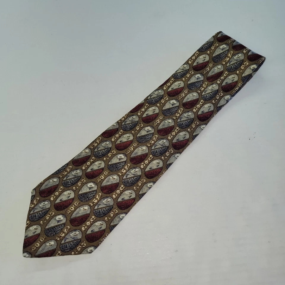 Corbata Bellagio Para Hombre Corbata Hecha a Mano/Unión Hecha en EE. UU. Seda Oficina Negocios Foto 3 de 4