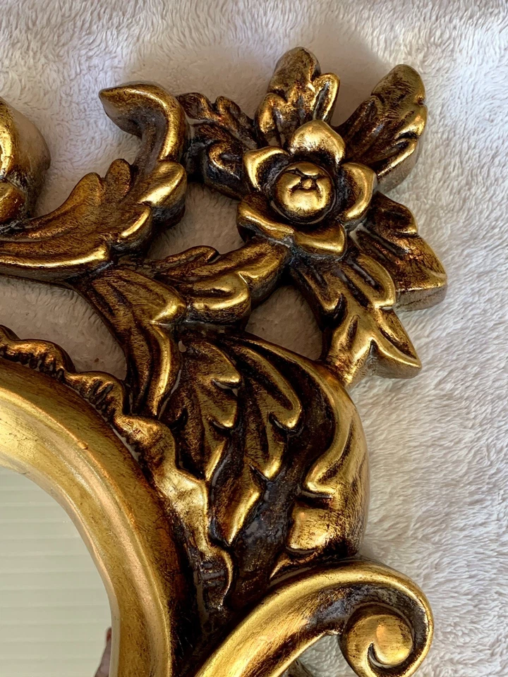 Espejo Oro Industrias Sterling 30 X 48 Glamour Antiguo Alta Calidad Foto 3 de 4