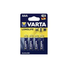 Varta Blister 4 Batterie 1.5V Longlife Alcalina Ministilo AAA