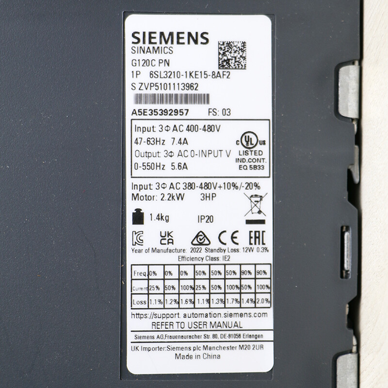 New in box Siemens 6SL3210-1KE15-8UF2 sealed 6SL3 210-1KE15-8UF2 Free