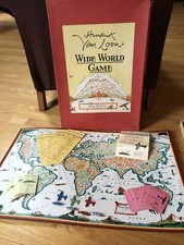 Parker Brothers Hendrik Van Loon's Travel Board Game WIDE WORLD GAME 1933 Vtg