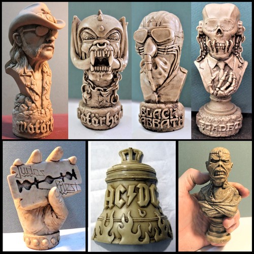 JIM MORRISON THE DOORS resin GOLDEN BUST ROCK figure SCULPTURE GUITAR Lp Cd Art - Picture 18 of 24