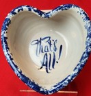 Casey Pottery Marshall Texas Pottery Peanuts Bowl Heart Shape That's All