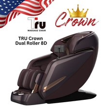TRU Crown Full Body Massage Chair - Dual Roller 8D, Hot Stone Massage