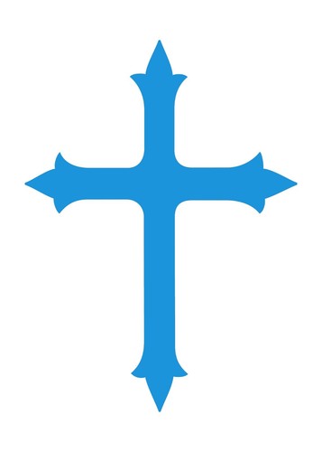 Christian Cross sticker, Christian Cross vinyl decal, car sticker, laptop - Picture 3 of 6