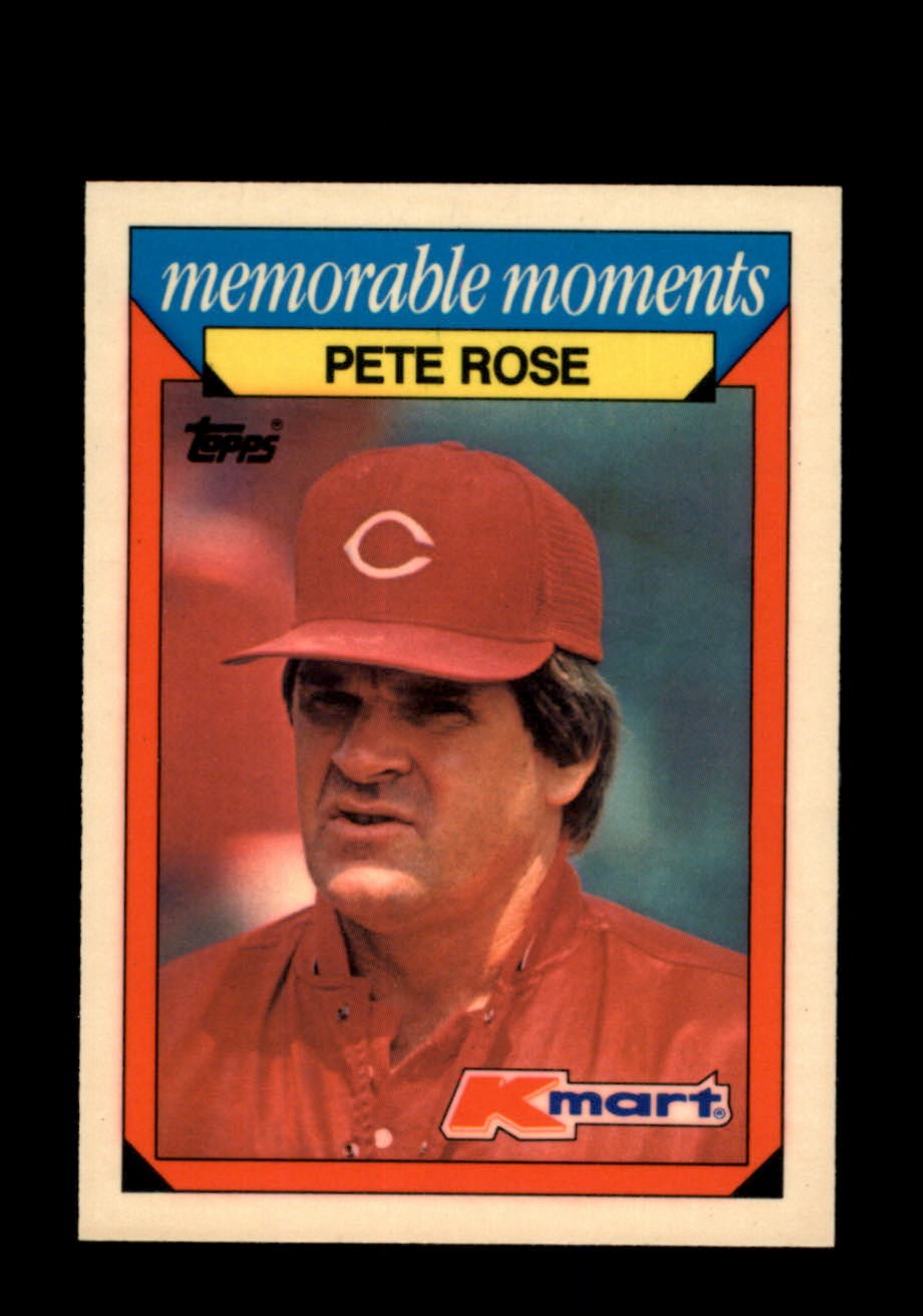 1988 Topps Kmart Memorable Moments #22 Pete Rose Cincinnati Reds NM-MT
