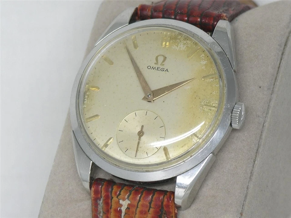 VINTAGE 34MM OMEGA 2900-1 JUMBO MANUAL WIND 17J STAINLESS CAL. 267, SERVICED! - Image 3 of 4