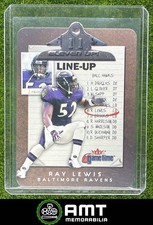 Ray Lewis 2001 Fleer Game Time Eleven Up Baltimore Ravens #14 E
