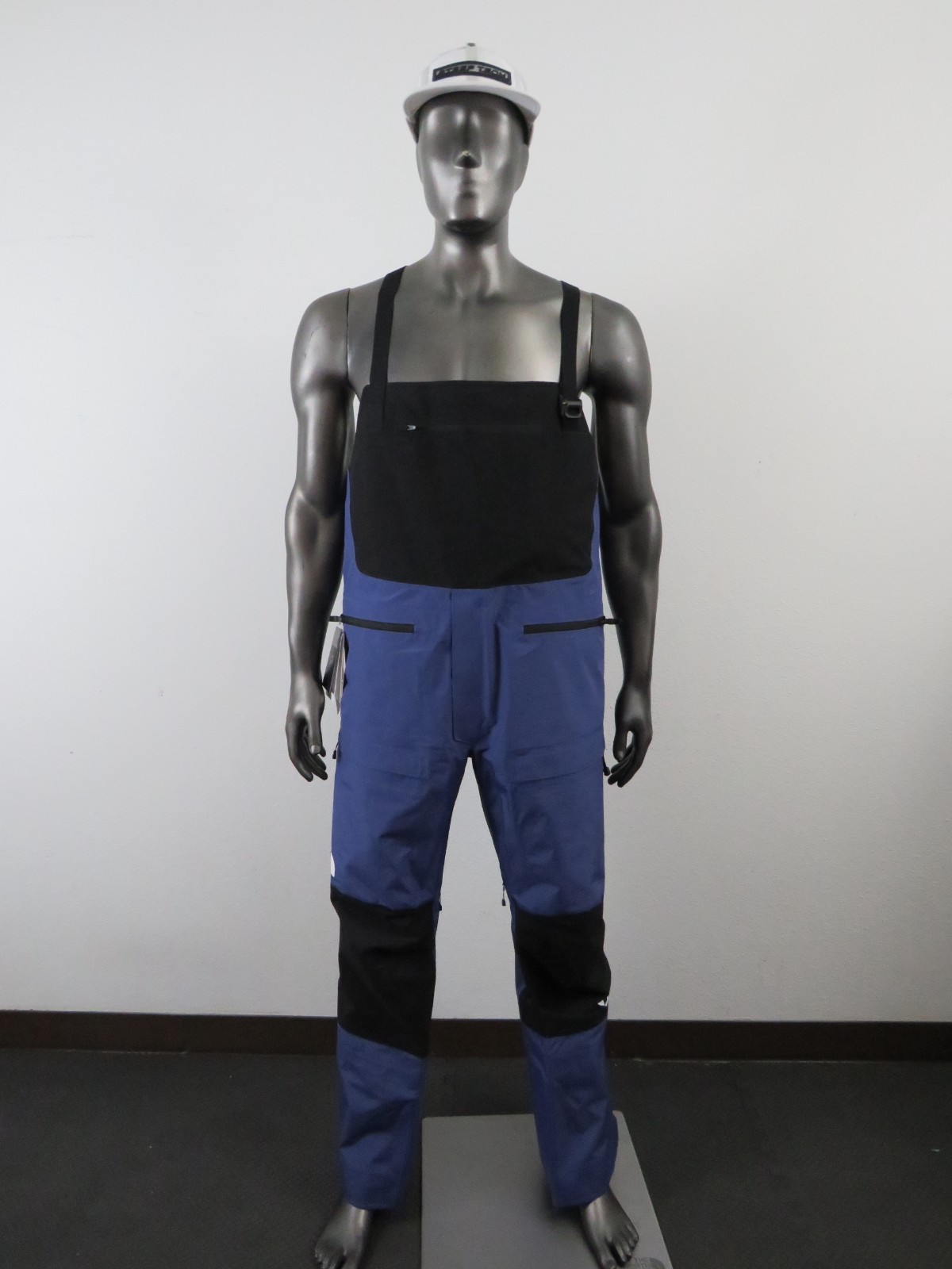 Mens North Face Summit Verbier Waterproof GTX Gore Tex Shell Ski Bibs Cave Blue