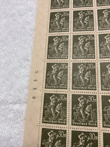 GERMANY-(-1923-)-30 Mark-MINERS lot Of Blocks /FAULTS-SEE PHOTOS.#10 - Picture 3 of 9