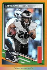 /10 Saquon Barkley Panini Score 2025 NFL Philadelphia Eagles Orange #61