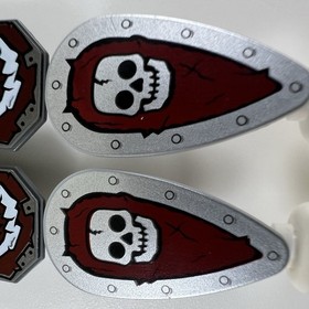 LEGO Fantasy Era Castle Troll Shields Lot of 6 Authentic Parts