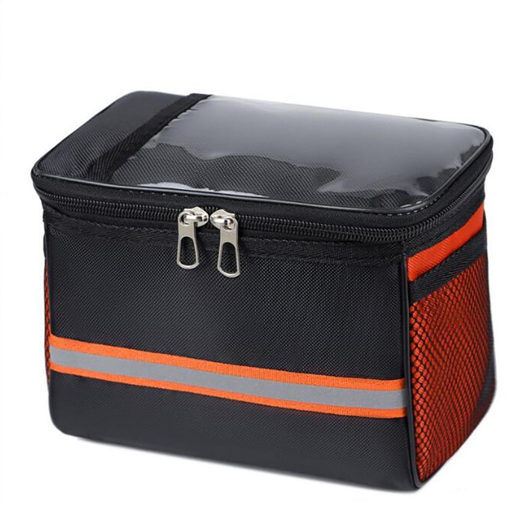 Large Capacity Bike Basket with Reflective Strip for Shoppin