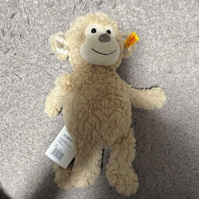 Steiff Beige Monkey Plush Toy Collectible Teddy Stuffed Animal