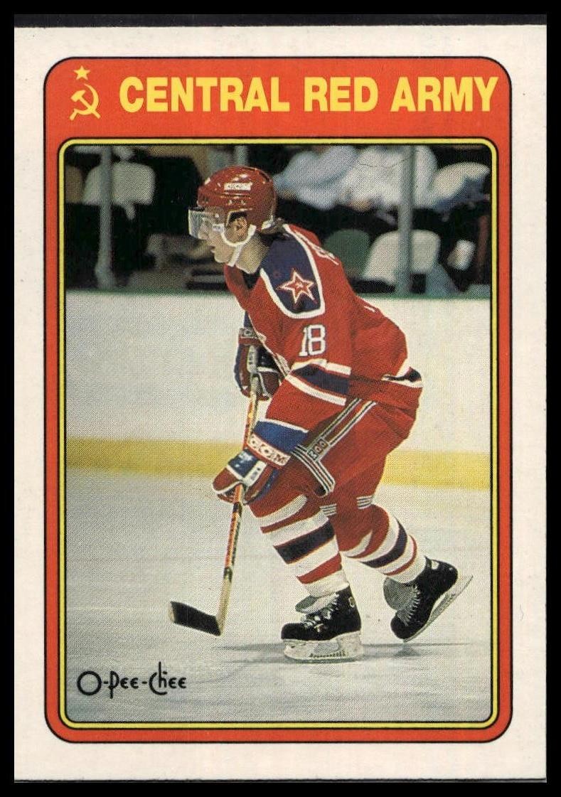 1990-91 O-Pee-Chee #19R Sergei Fedorov Pee-Chee - Central Red Army
