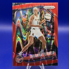 2025 Panini Prizm WNBA Brianna Turner Red Seismic Prizm /249 #105 Indiana Fever