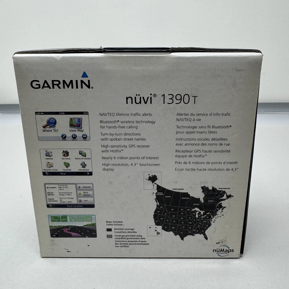 Garmin Nuvi 1390 T GPS Navigation Maps - RARE NEW IN BOX! - Image 3 of 4