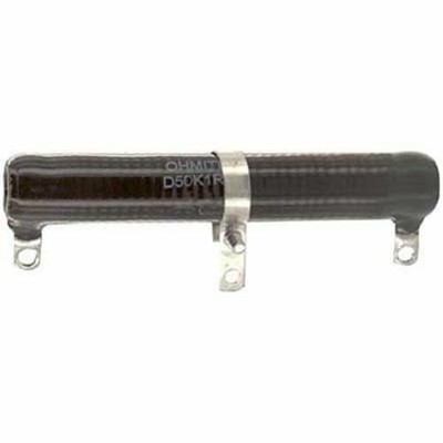 1PC OHMITE D50K50RE Resistor, Wirewound, Res 50 Ohms, Pwr-Rtg 50 W, Tol 10%