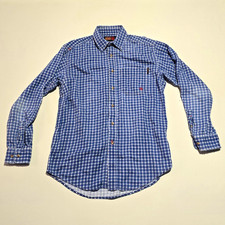 Ariat Work FR Shirt Men Size Medium Plaid Flame Resistant Workwear Flannel CAT2