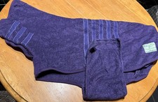 RUFF&TUMBLE Dog Drying Coat in Purple.M/Large. Breathable,AdjustableHoodUSED