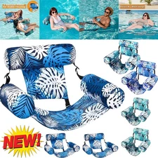 Inflatable Pool Floats Adult Floating Lounge Chairs Fabric Floating Hammock NEW