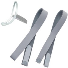 Bukpom 2 Pack Replacement Headgear Straps Compatible with One Size, Grey