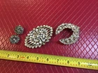 Vintage Rhinestone Jewelry Collection Costume Jewelry Brooches Warner