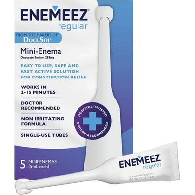 Enemeez Docusate Sodium Enema 0.84oz Fast Acting Constipation Relief