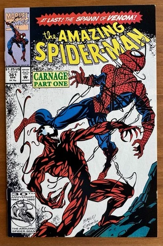 Amazing Spider-Man #361 VF/NM WP 1st App of Carnage  1992
