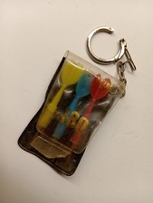 PA Porte clefs ancien vintage Flechettes pour cibles de jeux TBE