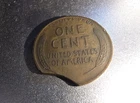 1945 P Clipped Planchet Wheat Penny Error