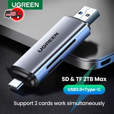UGREEN USB 3.0 Type C to SD Micro SD TF Card Reader Memory Card Adapter for PC