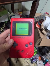 RED Gameboy Original DMG-01 Console Tested and Working Good B16
